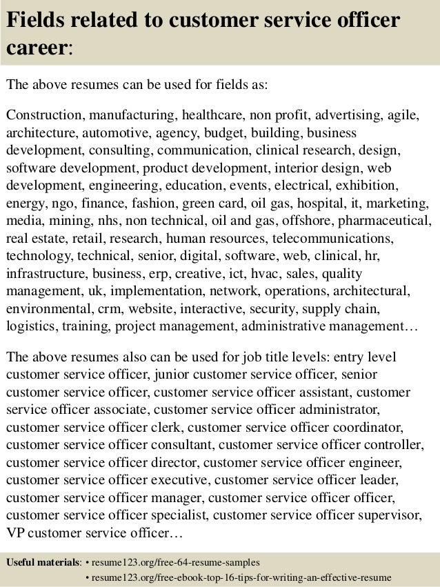 Resume objective for customer service associate