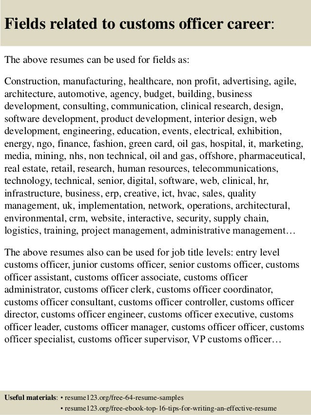 parole officer resume top