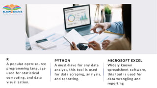 R
A popular open-source
programming language
used for statistical
computing, and data
visualization.
PYTHON
A must-have fo...