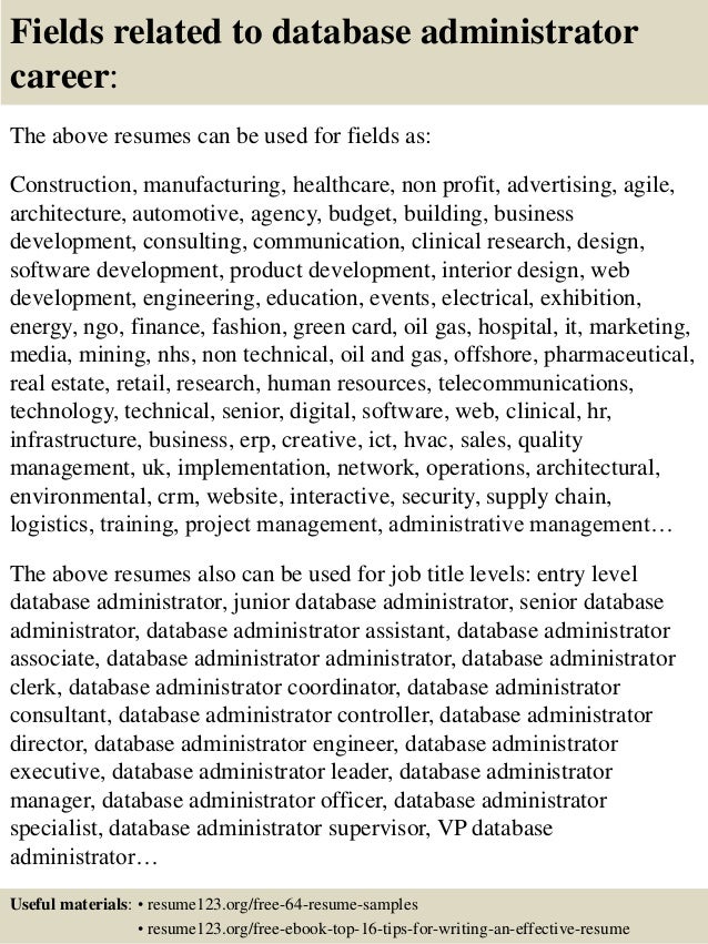resumes database free