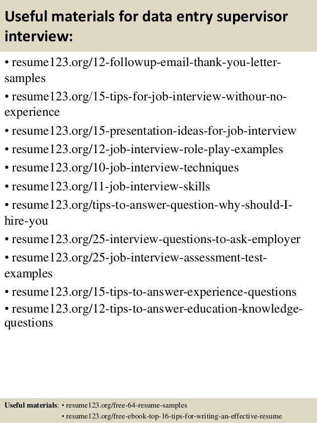 data entry sample resume