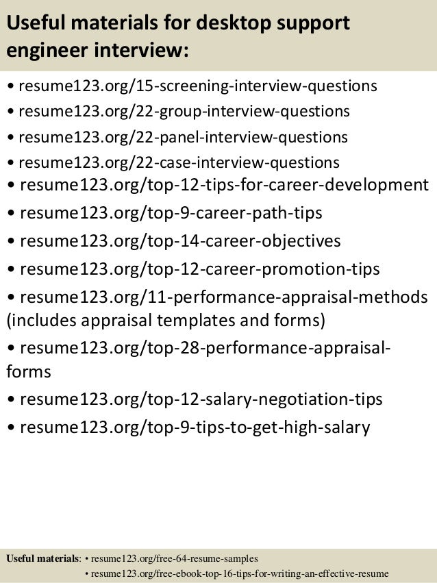 cover letter desktop support