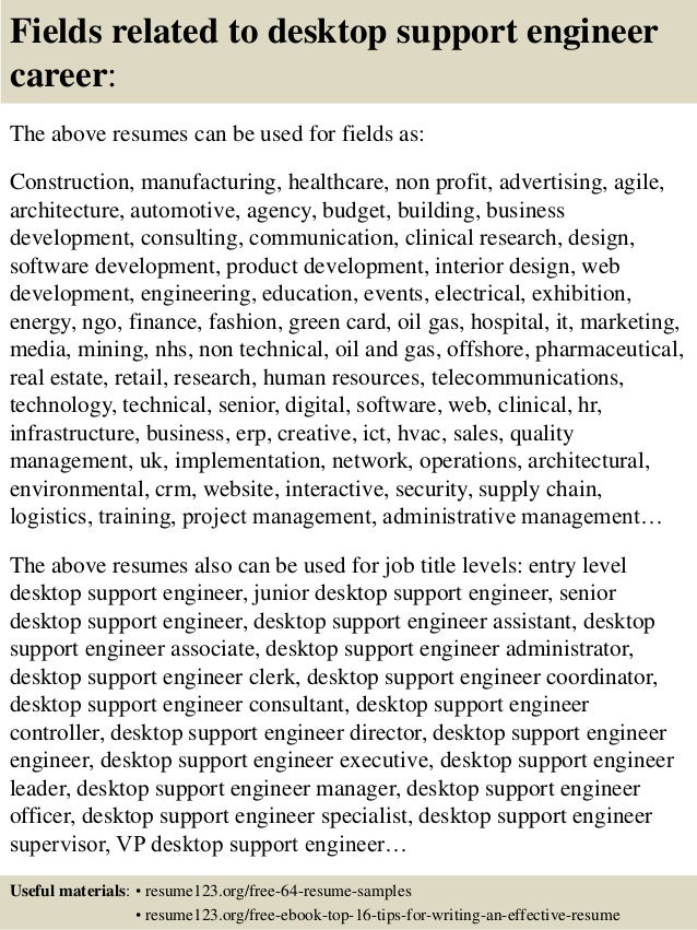 desktop resume