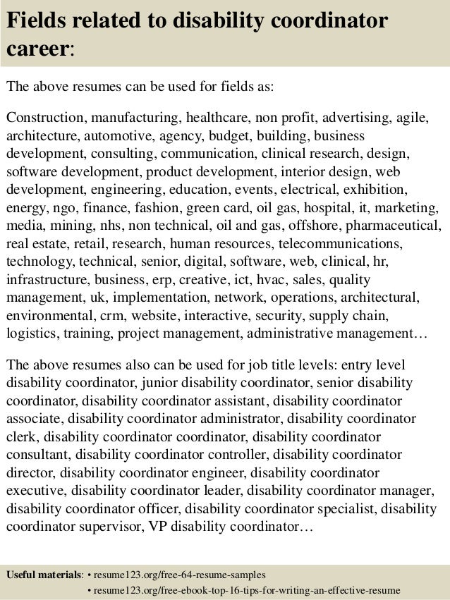 16 Fields Related To Disability 16 Fields Related To Disability