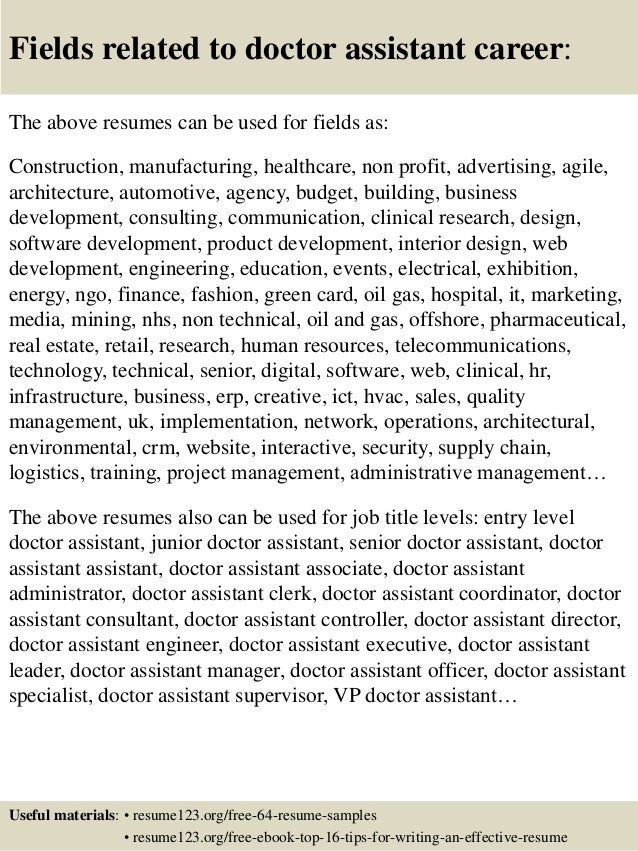 Chiropractic Assistant Resume Sample Assistant Resumes
