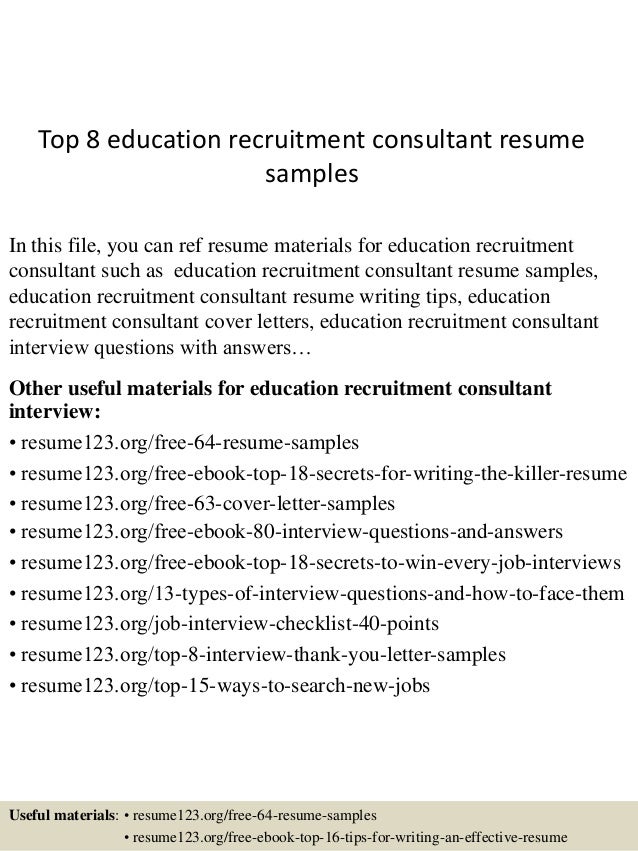 educational consultant cover letter