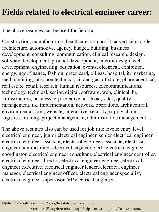 electrical resumes