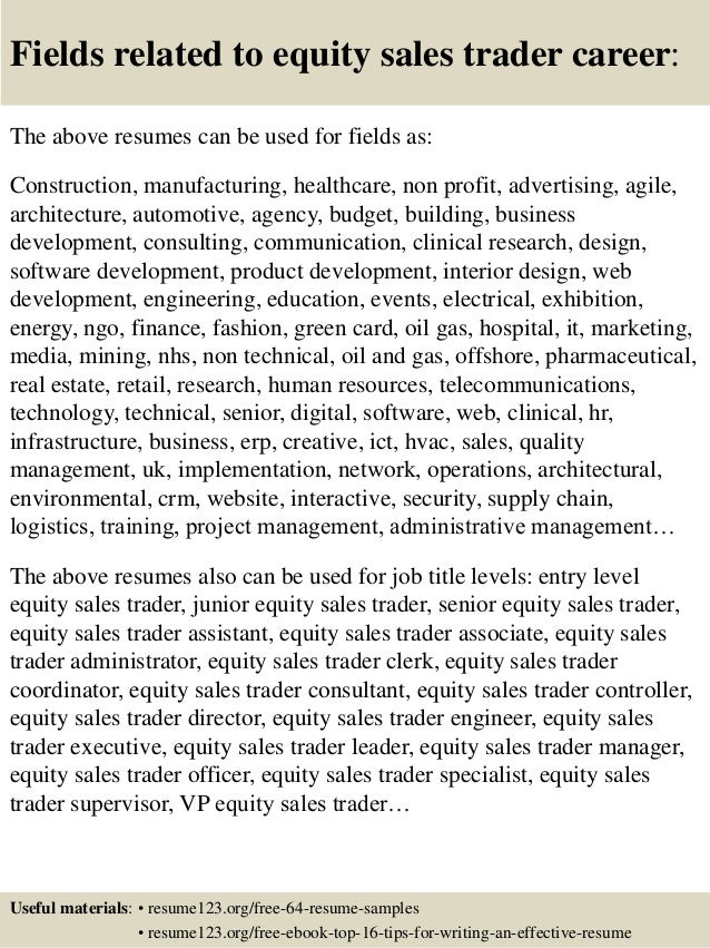 equity resumes