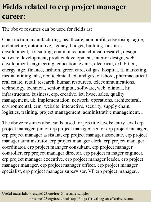 erp implementation resumes