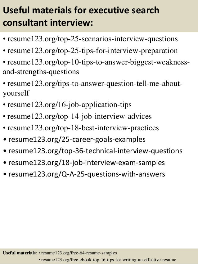 of management letter weakness executive samples consultant search Top resume 8