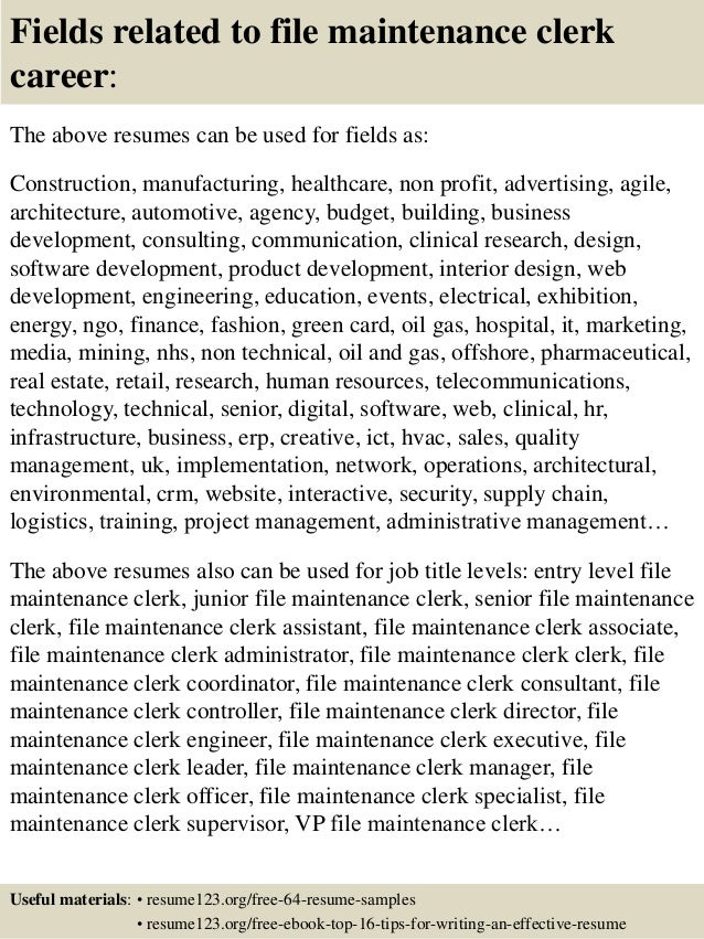Maintenance Clerk Cover Letter - sarahepps.com - Maintenance Clerk Cover Letter - sarahepps.com -