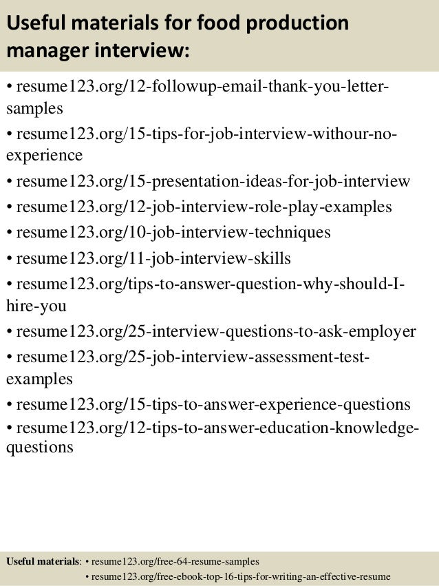 top 8 food production manager resume samples production manager resume examples