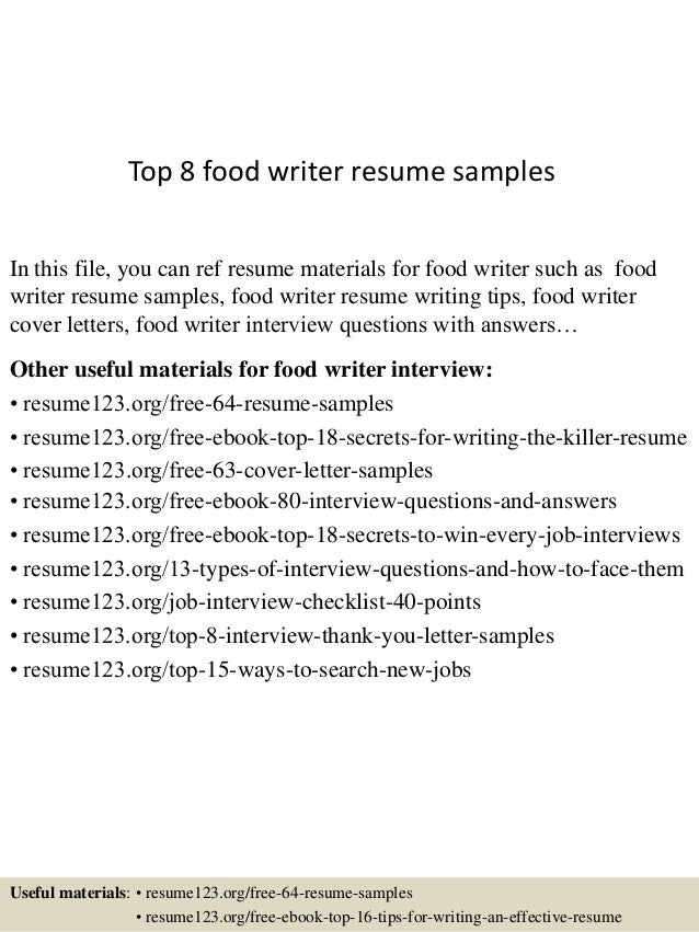 writer resume