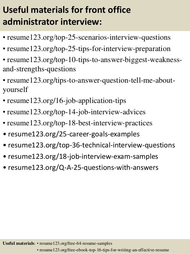 branch office administrator resume