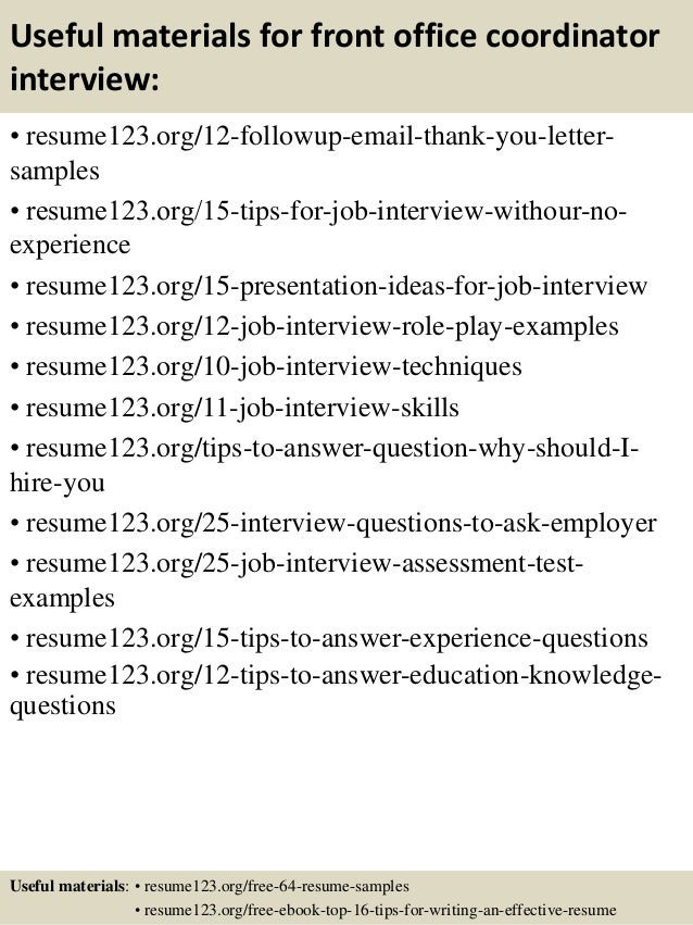 office coordinator job description