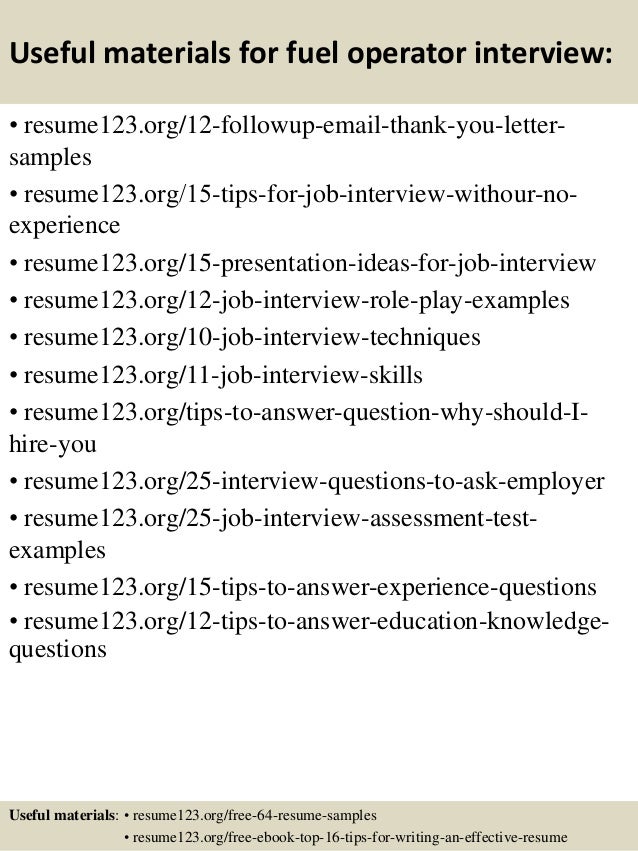 plant operator resumes