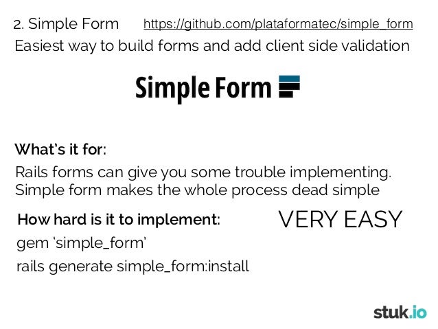 top 8 ruby on rails gems simple form rails