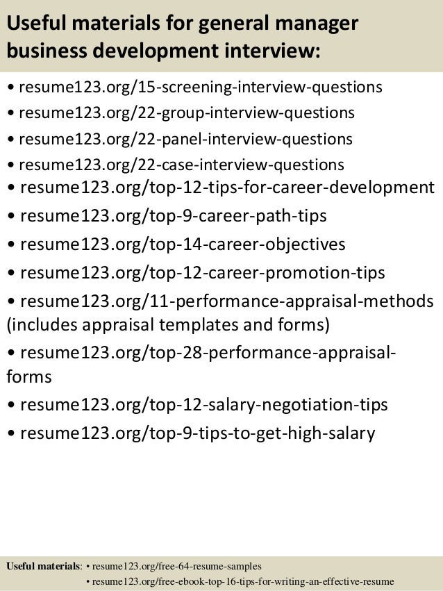 business resume layout