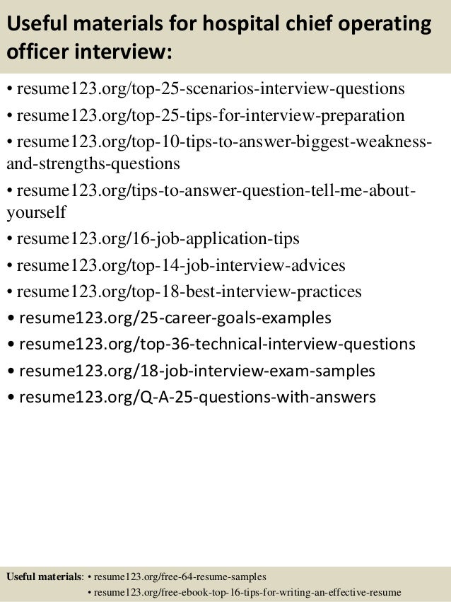 chief operations officer resumes