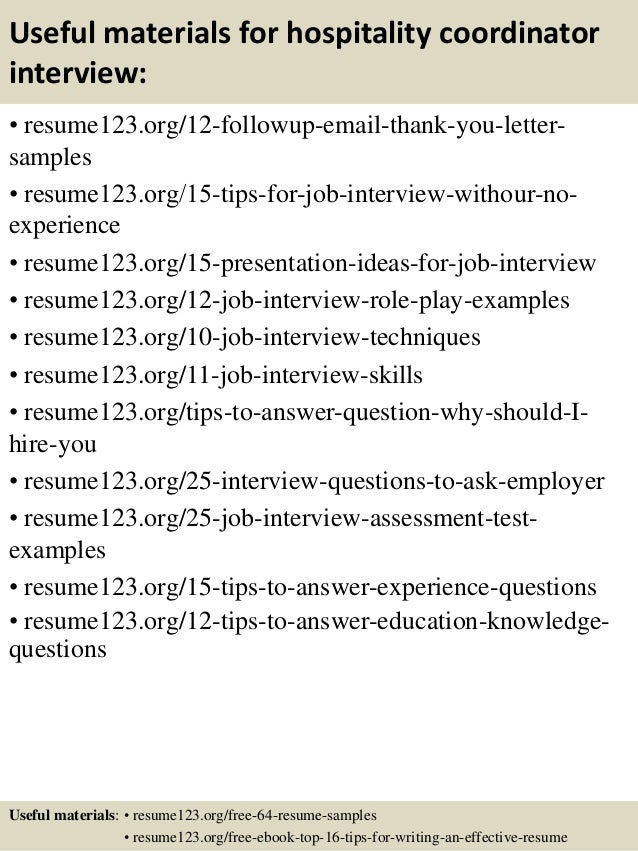 Resume Sample Resume For Hospitality Coordinator top 8 hospitality coordinator resume samples 14 useful materials for coordinator