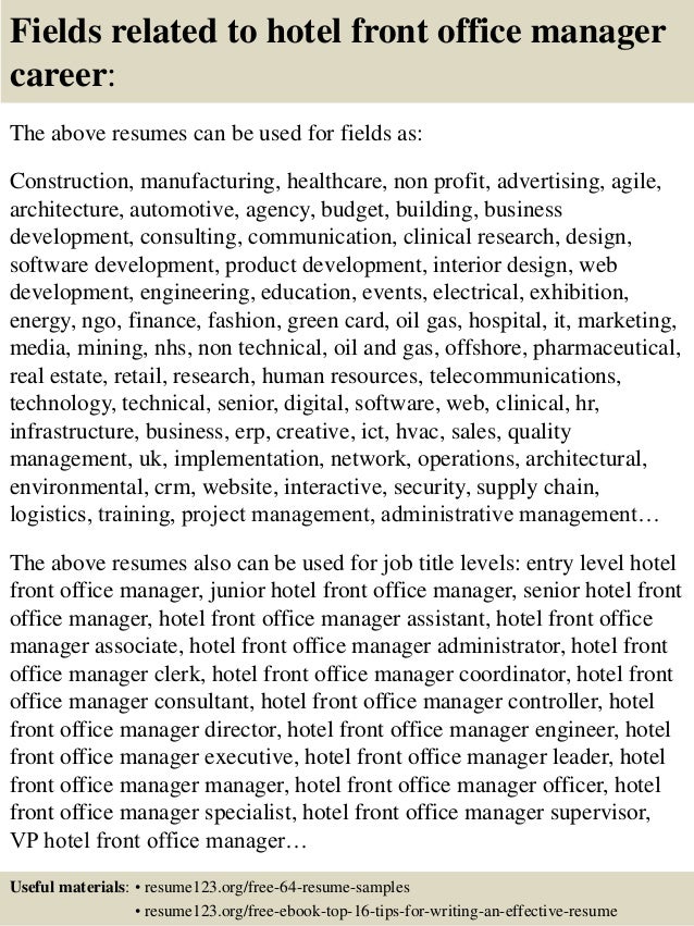 office manager resume sample