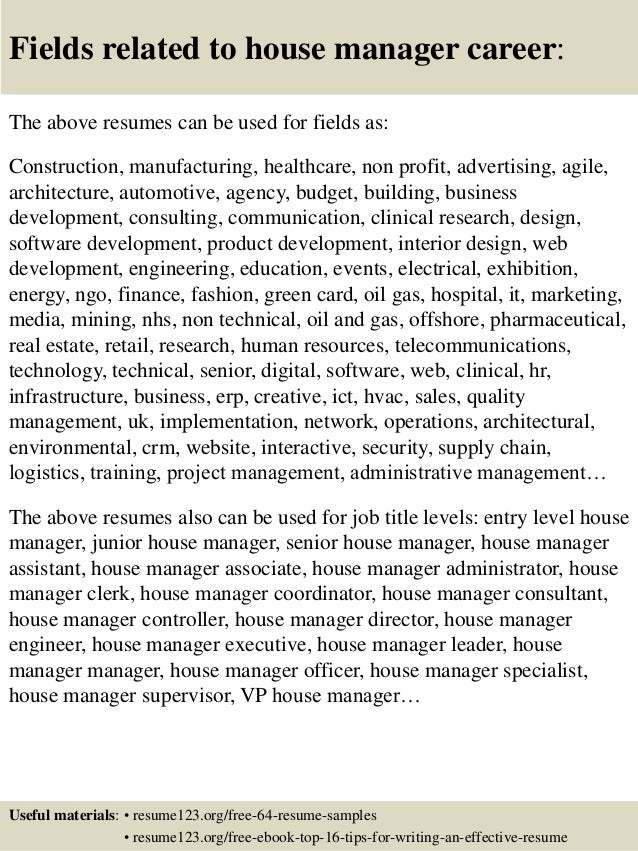 executive sample resumes