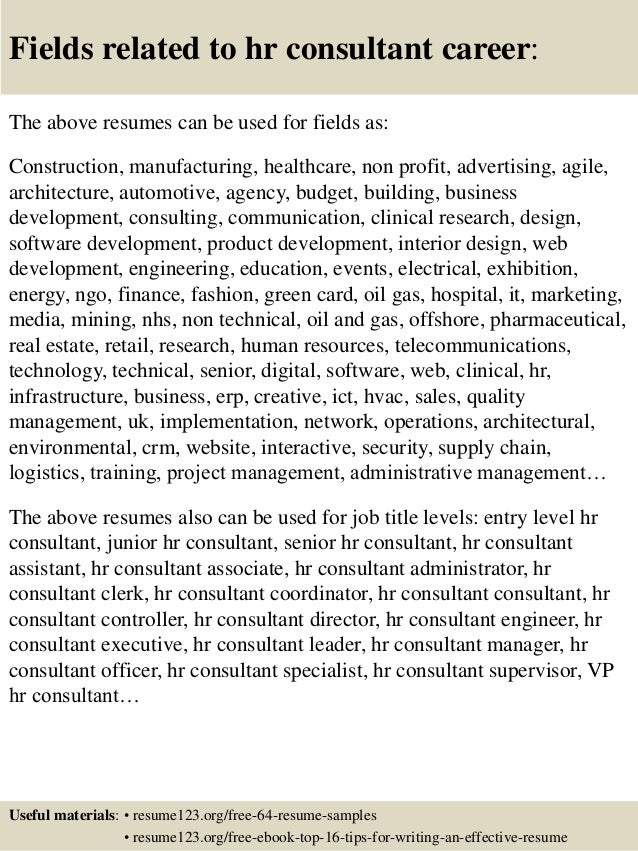 hr consultant resume exle top 8 hr consultant resume sles hr consultant resume exle top 8 hr consultant resume sles