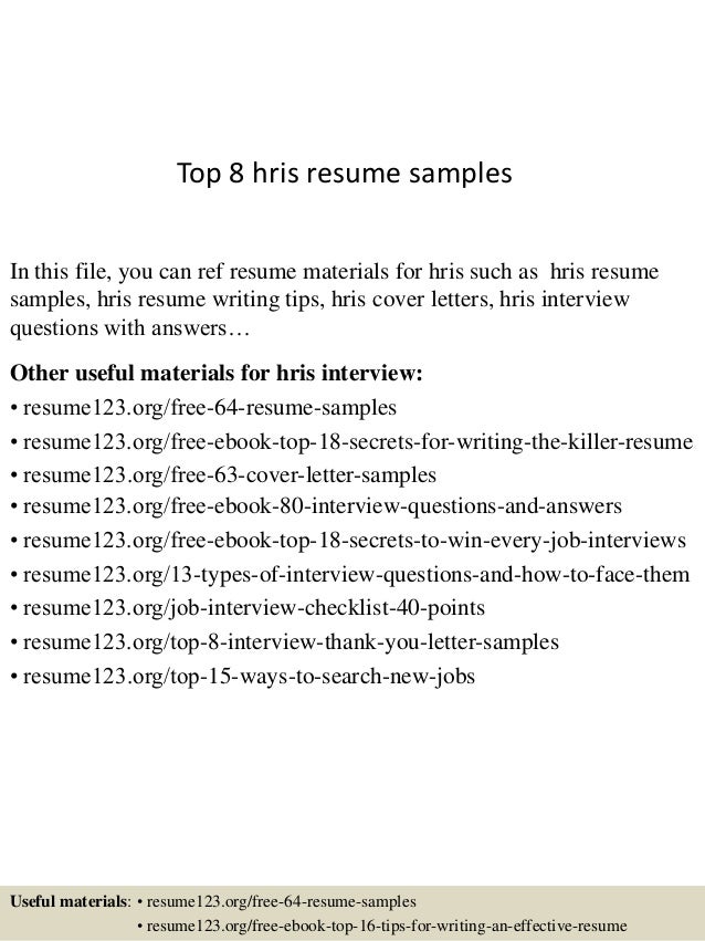 hris resume
