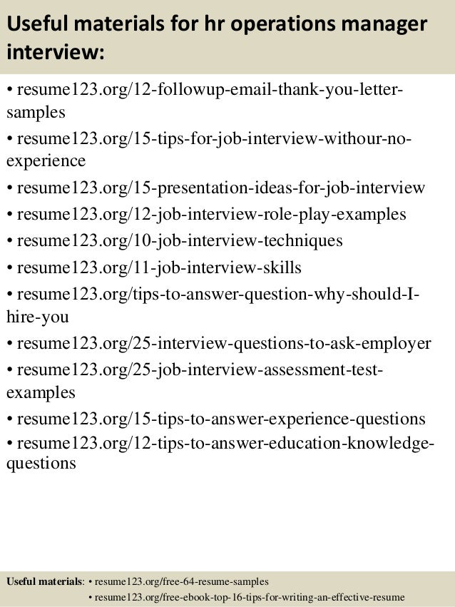 business operations manager resume dayjob