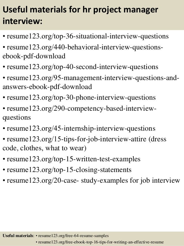 Pm resume tips