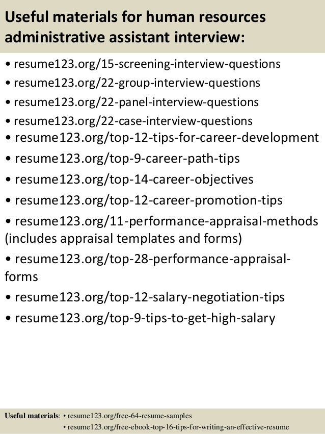 15 useful materials for human resources administrative - Human Resource Administration Sample Resume 15 useful materials for human resources administrative - Human Resource Administration Sample Resume