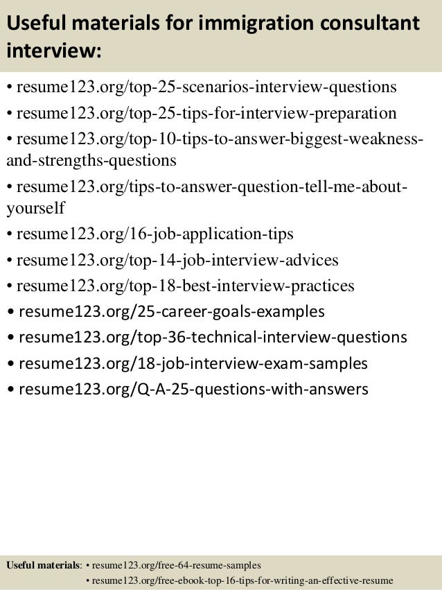 Immigration Consultant Resume Mansah