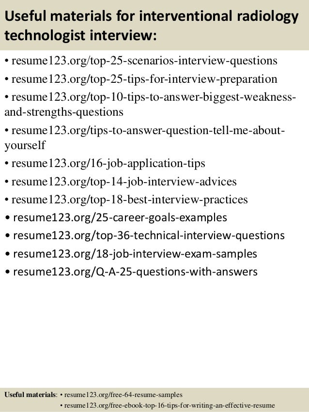 radiologic technologist resume templates