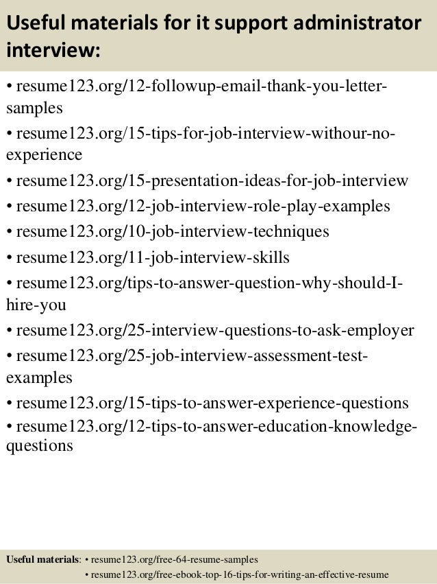 administrative sample resume