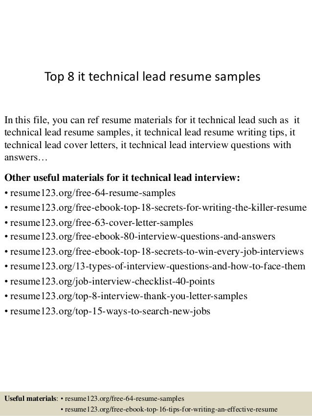 resume samples it
