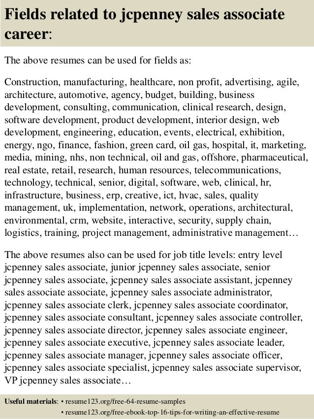 16 Fields Related To Jcpenney Sales Associate 16 Fields Related To Jcpenney Sales Associate