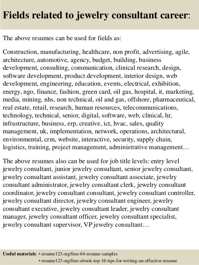 16 Fields Related To Jewelry 16 Fields Related To Jewelry