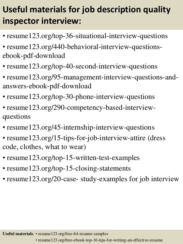 quality job description examples