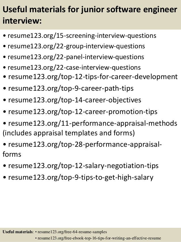 objective for software engineer resumes