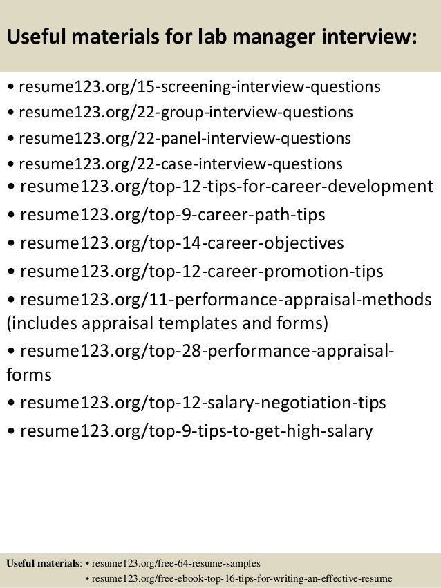 Resume Resume Examples Laboratory Manager top 8 lab manager resume samples 15 useful materials for manager