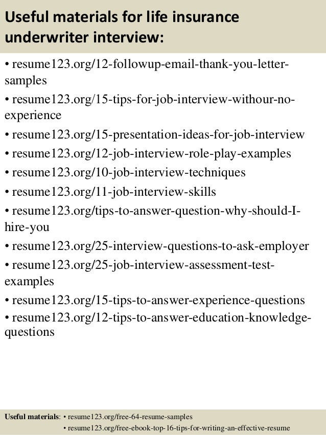 top 8 life insurance underwriter resume samples insurance underwriter resume samples