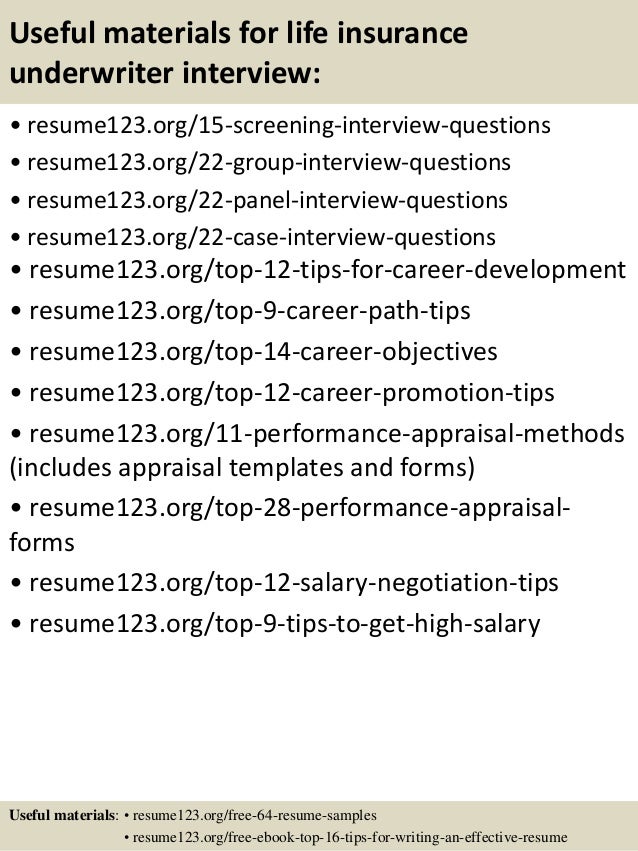 junior underwriter resume