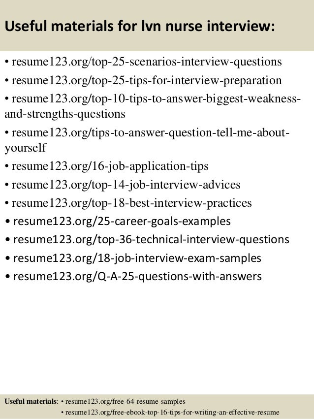 sample licensed vocational nurse resume