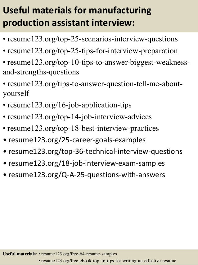 film production assistant resume