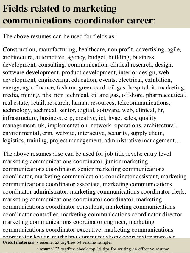 Communications coordinator essay picture