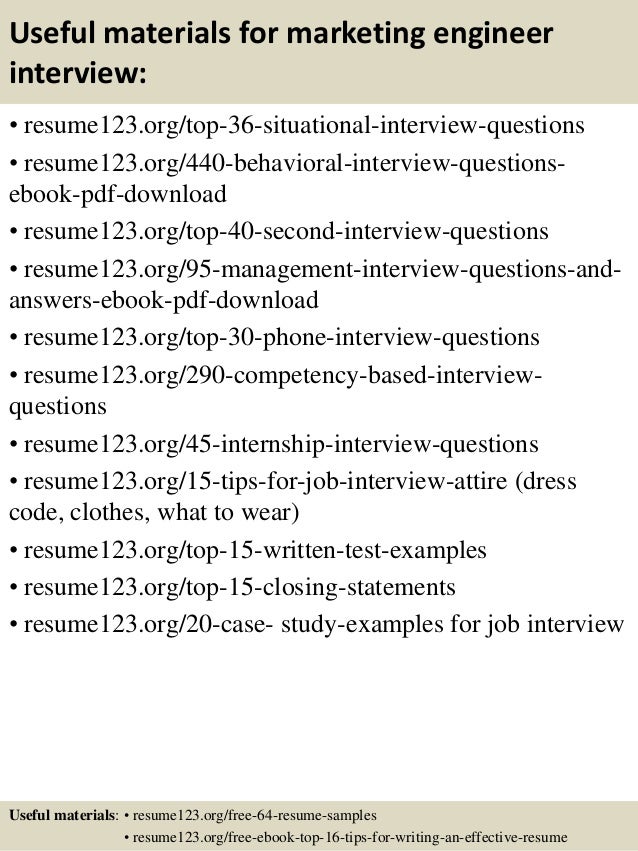 resume format for marketing job
