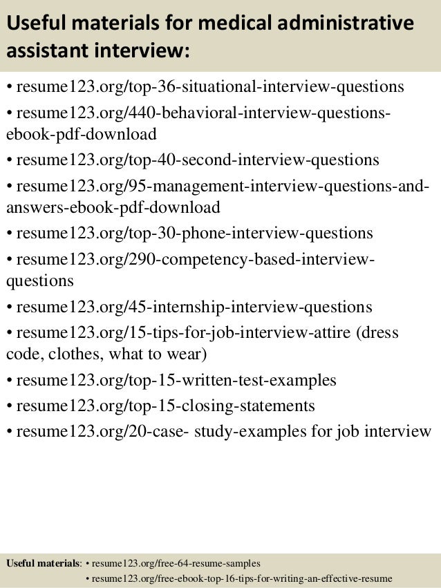 medical administrative assistant resume sample