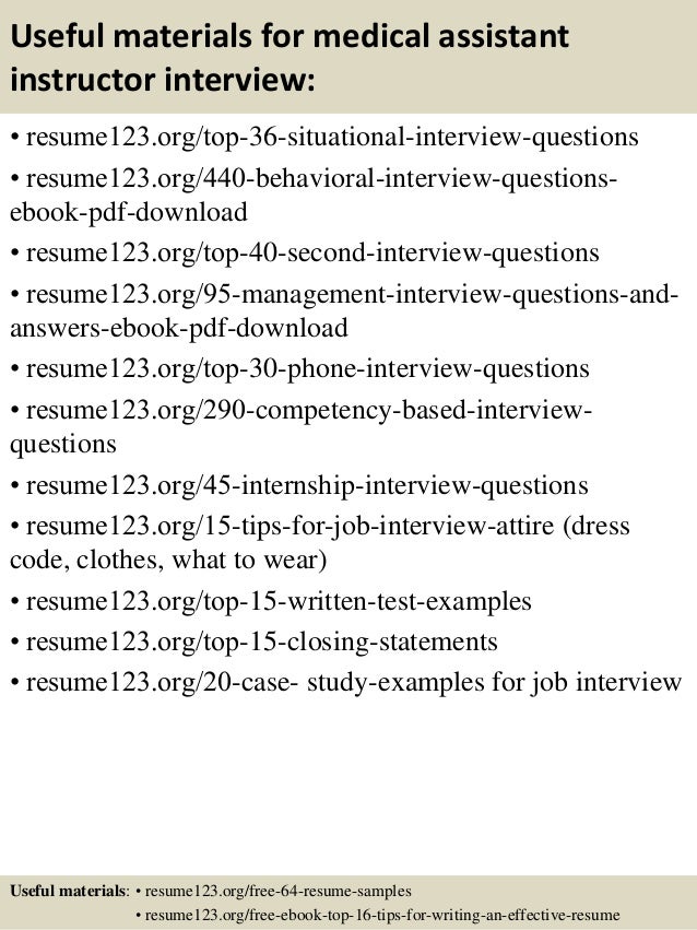 medical assistant example resumes