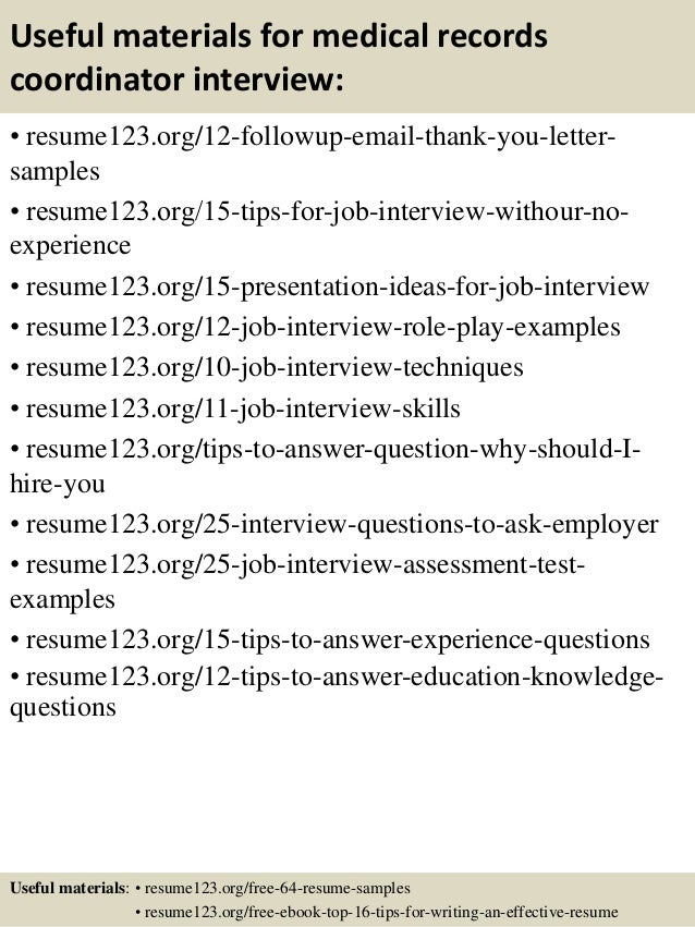 medical records administrator job description