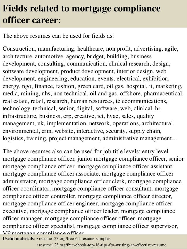 compliance manager resume